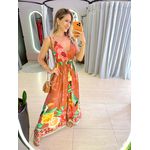 VESTIDO LONGO ALICE MARROM