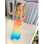 VESTIDO NANDA LARANJA/ AZUL