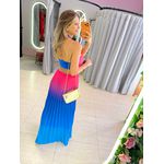 VESTIDO NANDA AZUL/ ROSA