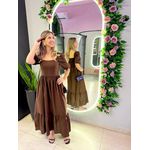 VESTIDO BIANCA MARROM