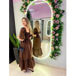 VESTIDO BIANCA MARROM
