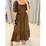 VESTIDO BIANCA MARROM