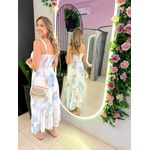 VESTIDO MIDI MILENE OFF/ AZUL