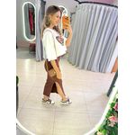 SAIA CANELADA LUIZA MARROM