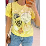 T-SHIRT CONCHA AMARELO