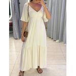 VESTIDO ALICIA AREIA