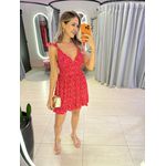 VESTIDO CURTO JAQUE VERMELHO