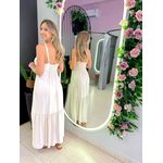 VESTIDO LONGO ANA HELENA AREIA