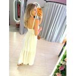 VESTIDO LONGO ANA HELENA AREIA