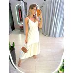 VESTIDO LONGO ANA HELENA AREIA