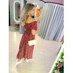 VESTIDO MIDI VIOLETA MARSALA