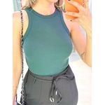 BLUSA CANELADA NADADORA VERDE MILITAR