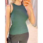 BLUSA CANELADA NADADORA VERDE MILITAR