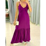 VESTIDO LONGO ANA HELENA ROXO