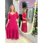 VESTIDO ALICIA ROSA ESCURO
