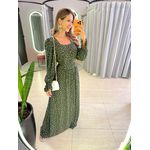 VESTIDO VIVIANE VERDE MILITAR
