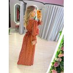 VESTIDO VIVIANE MARROM