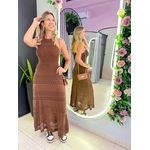 VESTIDO MELISSA MARROM