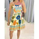 VESTIDO LARA CURTO OFF COLORIDO
