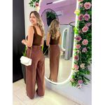 CROPPED TRICOT MODAL ALÇA LARGA MARROM