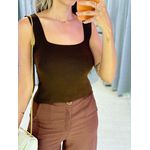 CROPPED TRICOT MODAL ALÇA LARGA MARROM