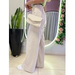 CALÇA PANTALONA LINHO BÁSICA CRU
