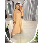 VESTIDO YASMIN CANELADO NUDE