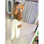 MAXI CROPPED LAISE MARROM