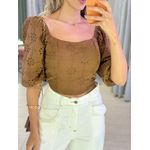 MAXI CROPPED LAISE MARROM