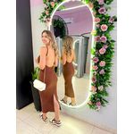 VESTIDO NICOLY MARROM