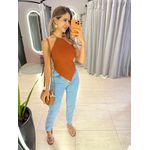 BLUSA ASSIMÉTRICA DUDA TERRA COTA