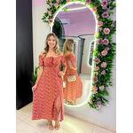 VESTIDO MIDI VIOLETA TERRA COTA