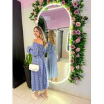 VESTIDO VIOLETA MANGA LONGA AZUL