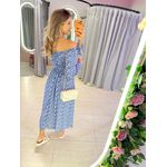 VESTIDO VIOLETA MANGA LONGA AZUL