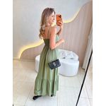 VESTIDO LAIS LONGUETE VERDE LISO