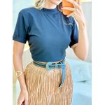 T-SHIRT BÁSICA ALGODÃO PRETO