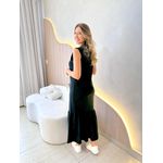 VESTIDO CANELADO TALITA PRETO