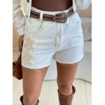 SHORTS JEANS BORDADO OFF