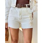 SHORTS JEANS BORDADO OFF