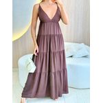 VESTIDO CARINA MARROM