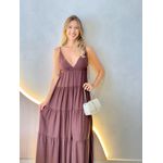 VESTIDO CARINA MARROM