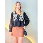 SHORTS SAIA 2 BOTÕES MARROM