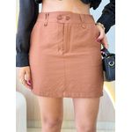 SHORTS SAIA 2 BOTÕES MARROM