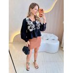 SHORTS SAIA 2 BOTÕES MARROM