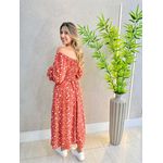 VESTIDO VIOLETA MANGA LONGA TERRA COTA