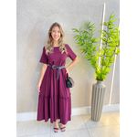VESTIDO MIDI PAMELA BORDO