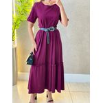 VESTIDO MIDI PAMELA BORDO