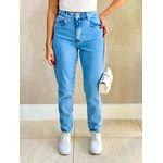 CALÇA MOM CLARA JEANS CLARO
