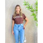 T-SHIRT CAPPUCINO MARROM