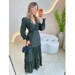 VESTIDO MANGA LONGA VALENTINA PRETO/NUDE